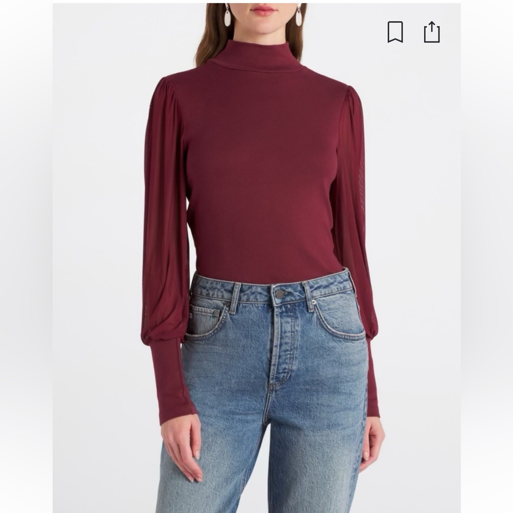 Sanctuary always on my mind small purple mesh top